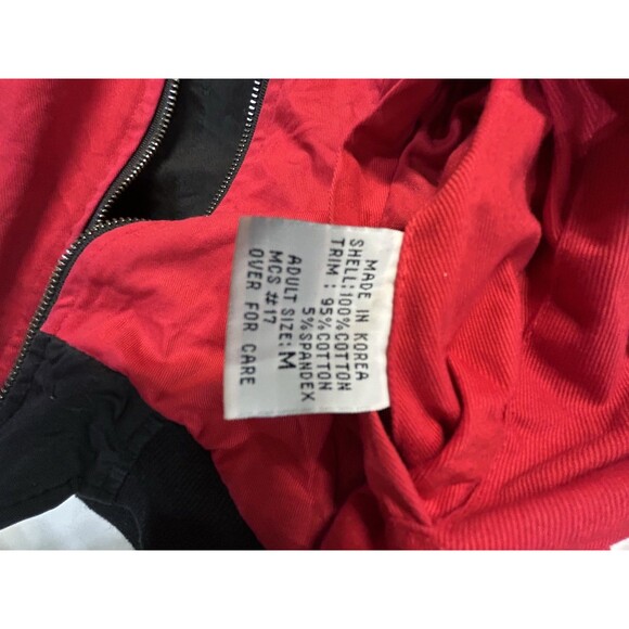 Vintage 90`s Marlboro Jacket Mens Medium Black/Red Reversible Bomber B13 - Picture 9 of 10